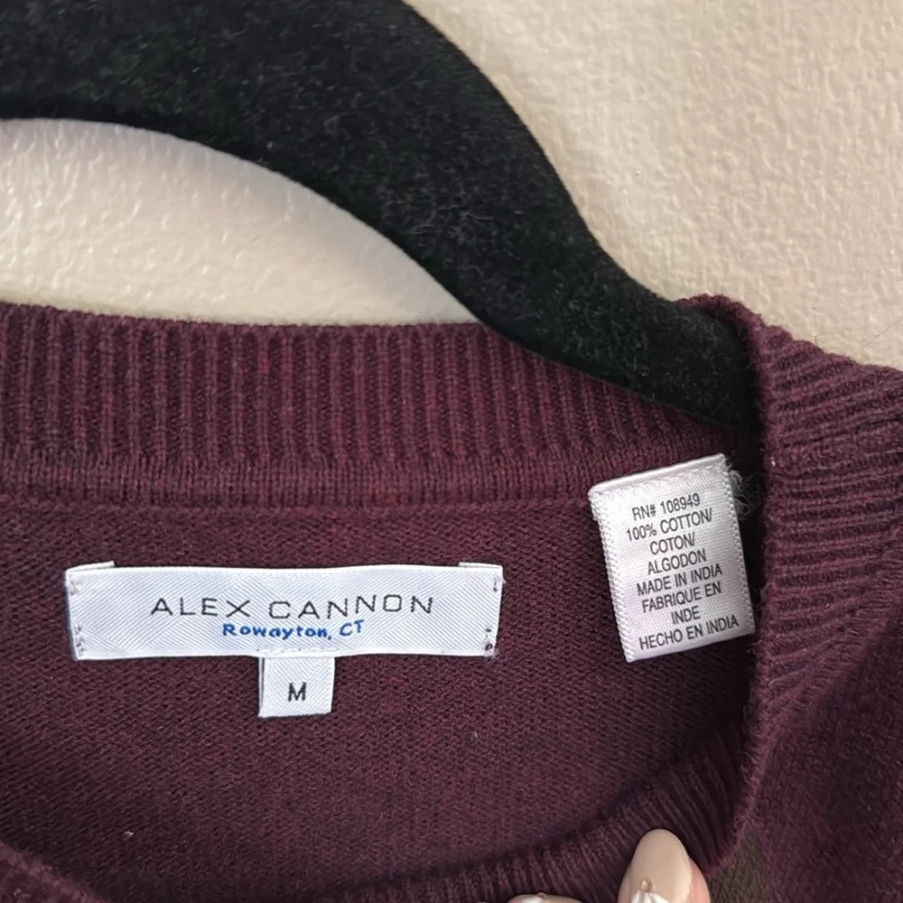 ALEX CANNON - Men’s Cotton Sweater - Size M - Picture 2 of 3